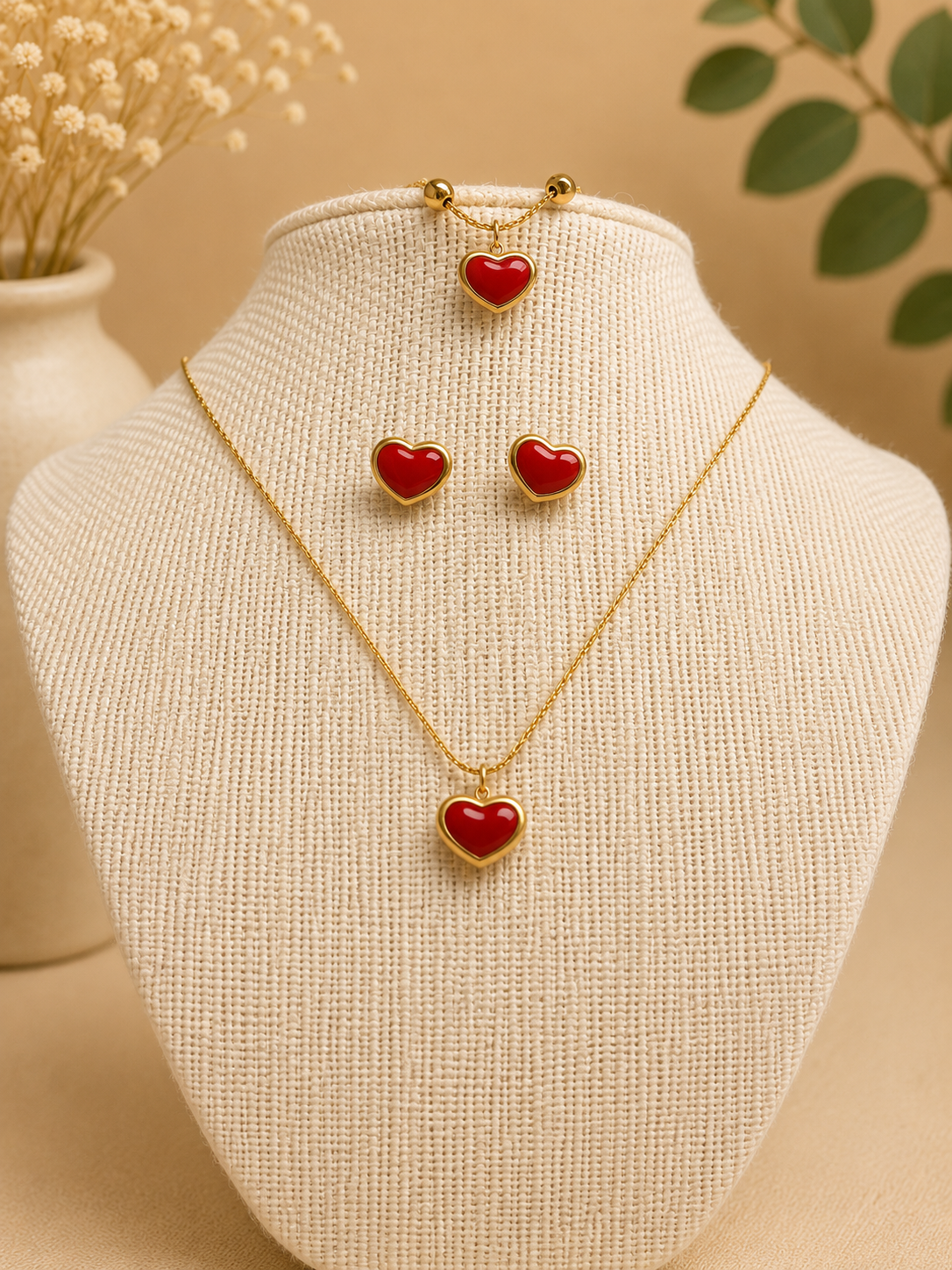 Set Corazón Rojo